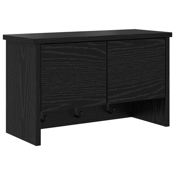 Стенен закачалка за палта с рафт Черния дъб 50 x 20 x 30 см