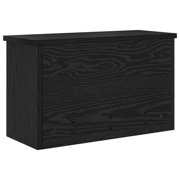 Стенен закачалка за палта с рафт Черния дъб 50 x 20 x 30 см