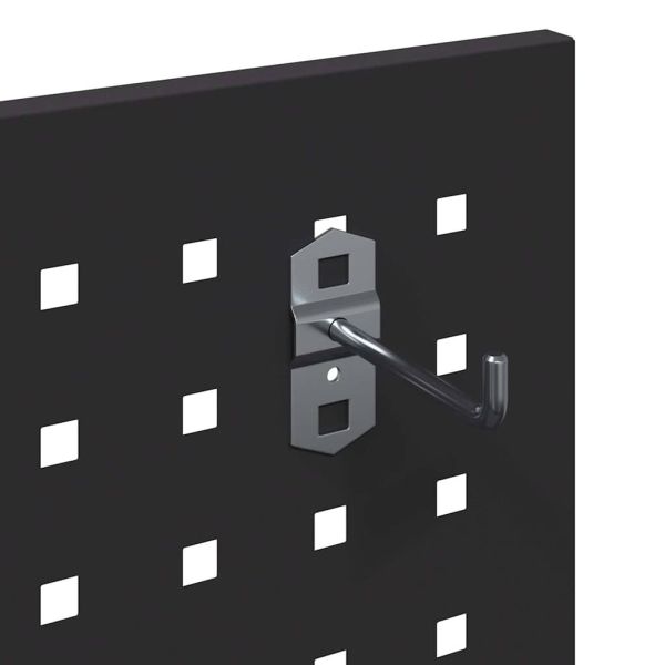 Карача за инструменти с рафт с колело Черно 65 x 35 x 111 см