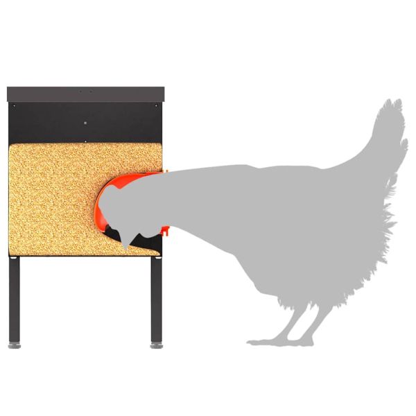 Кокошарник Черно 41,5 x 20,5 x 33 см Студено валцована стомана