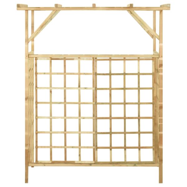 Градинска пергола за два коша, импрегнирано борово дърво