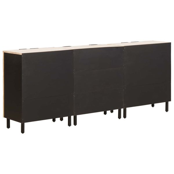 Служебен шкаф 3 pcs Финал на бяло измиване 180 x 33 x 75 см