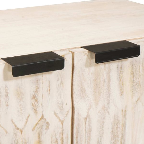 Служебен шкаф 3 pcs Финал на бяло измиване 180 x 33 x 75 см