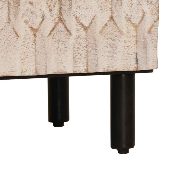 Служебен шкаф 3 pcs Финал на бяло измиване 180 x 33 x 75 см