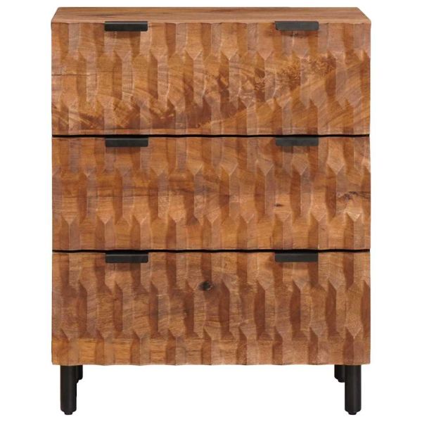 Служебен шкаф 2 pcs Финал на кафяво акацие 60 x 33 x 75 cm