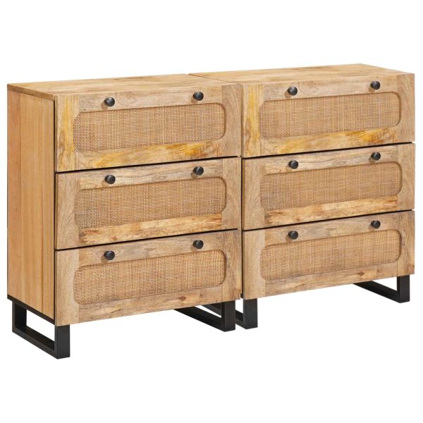 Служебен шкаф 2 pcs Кафяво 60 x 33 x 75 cm