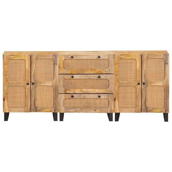 Служебен шкаф 3 pcs Кафяво 180 x 33 x 75 см