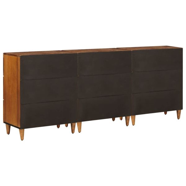 Служебен шкаф 3 pcs Орех 60 x 33,5 x 75 см