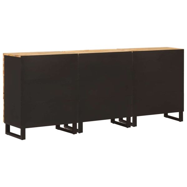 Служебен шкаф 3 pcs Кафяво 60 x 33 x 75 cm