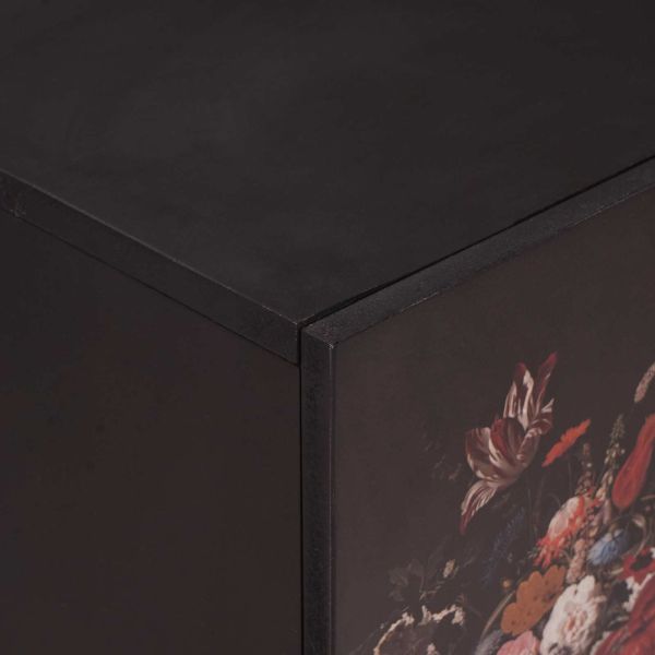 Комплект шкафове за баня с врата 2 pcs Солидно мангово дърво