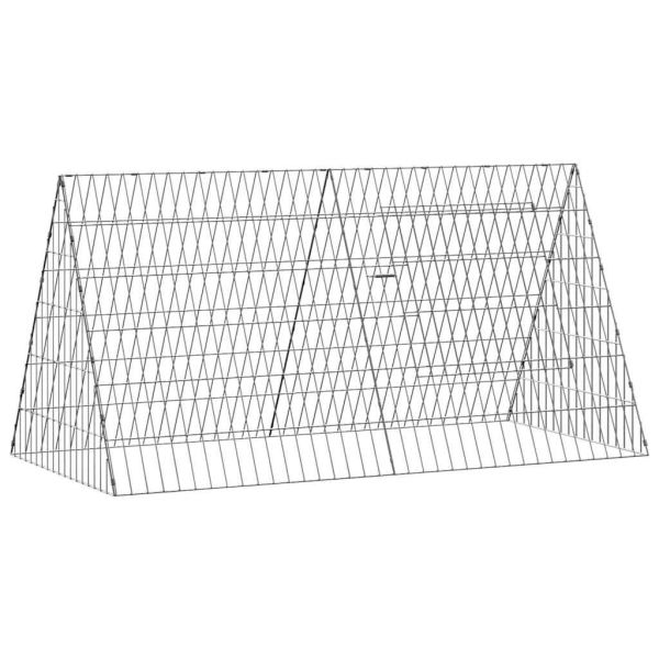 Клетка за пилета Сребрист 110 x 55 x 55 см