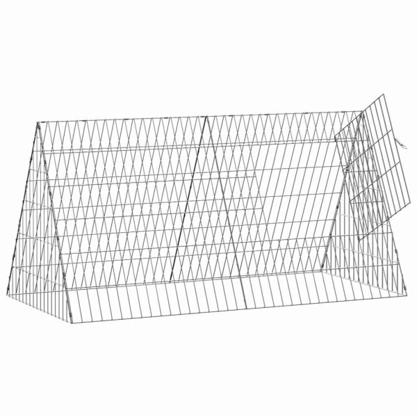 Клетка за пилета Сребрист 110 x 55 x 55 см