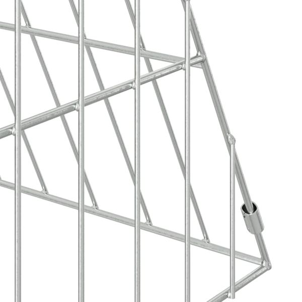 Клетка за пилета Сребрист 110 x 55 x 55 см