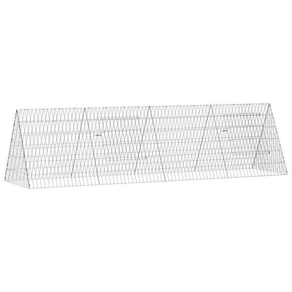 Клетка за пилета Сребрист 215 x 55 x 55 см