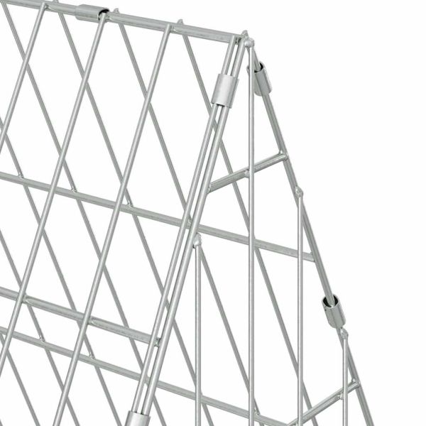 Клетка за пилета Сребрист 215 x 55 x 55 см