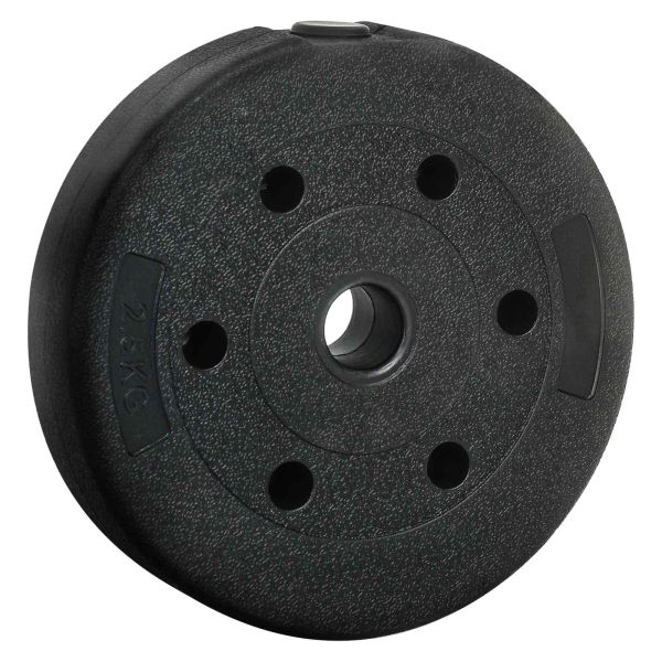 Комплект 2 в 1 дъмбел 30кг Черен и Червен