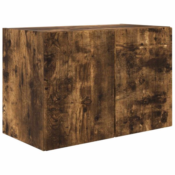 Комплект за стена на телевизор 4 pcs Димян дъб Инженерно дърво