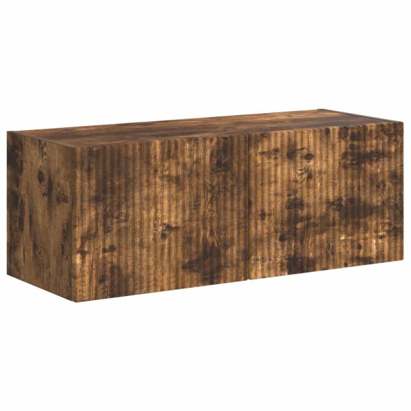 Комплект за стена на телевизор 6 pcs Димян дъб