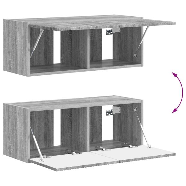 Комплект ТВ шкаф 4 pcs Сив Сонома Инженерно дърво