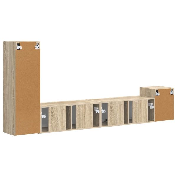 Комплект ТВ шкаф 3 pcs Сонома дъб Инженерно дърво