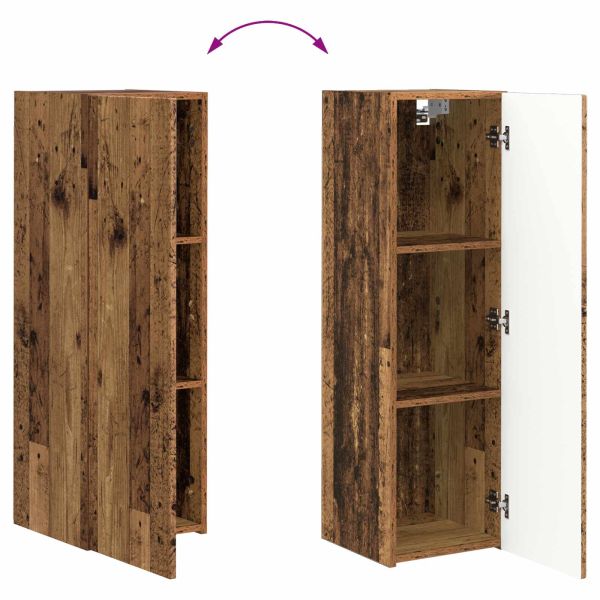 Комплект ТВ шкаф 4 pcs Старо дърво Инженерно дърво