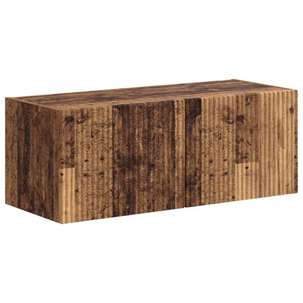 Комплект ТВ шкаф 4 pcs Старо дърво Инженерно дърво