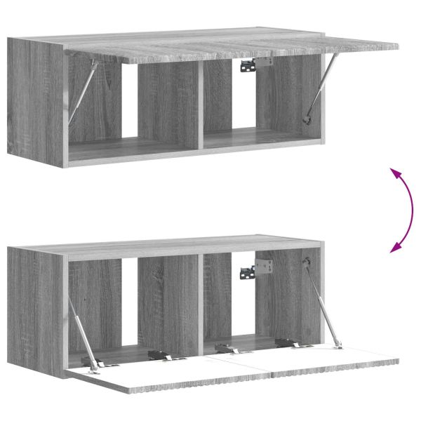 Комплект ТВ шкаф 6 pcs Сив Сонома Инженерно дърво