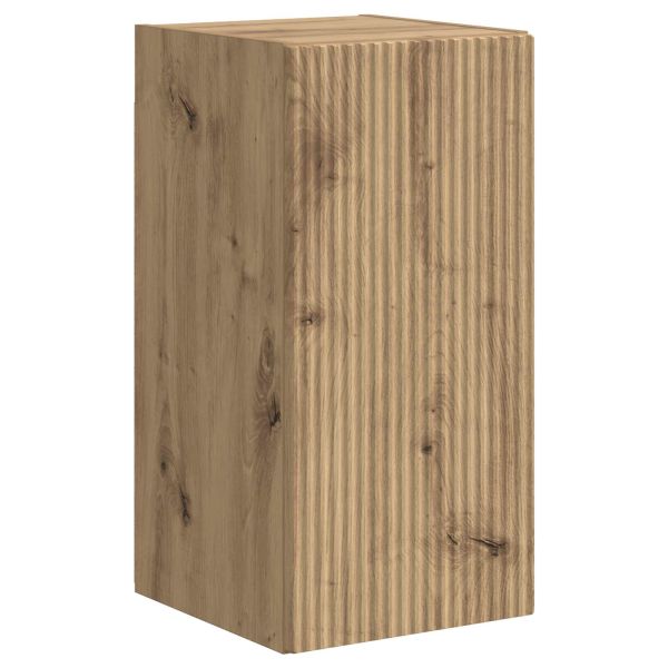 Комплект ТВ шкаф Монтиране на стена 5 pcs Дъб Инженерно дърво