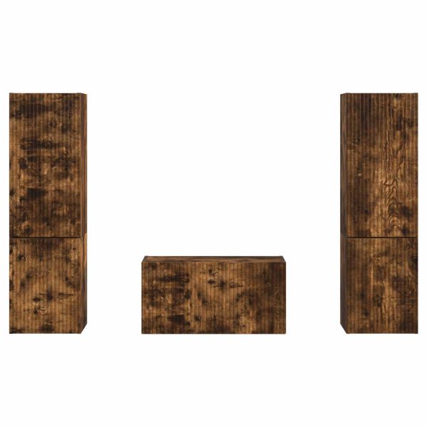 Комплект ТВ шкаф 5 pcs Димян дъб Инженерно дърво