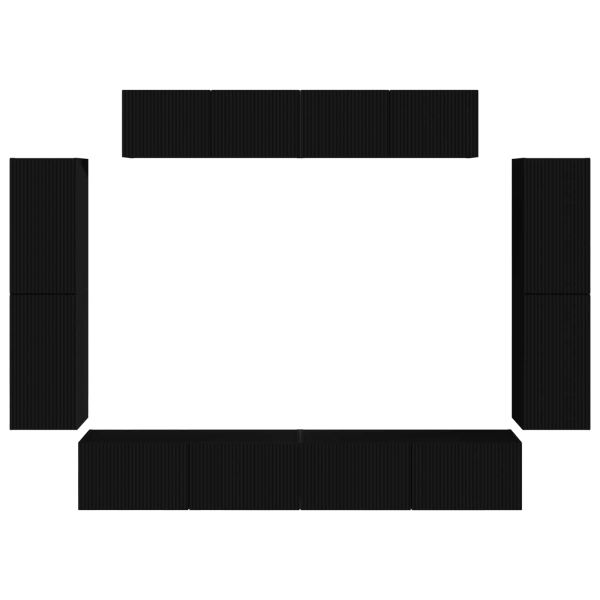 ТВ шкаф 8 pcs Черно