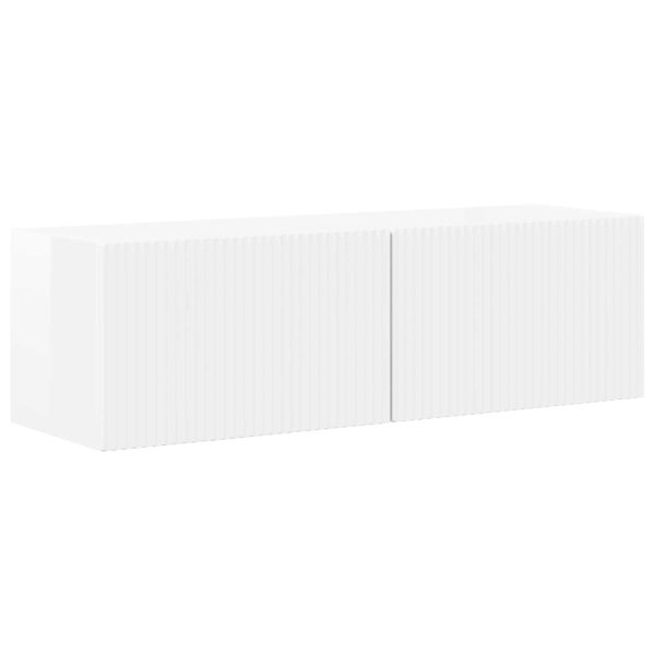 ТВ шкаф 8 pcs Лъскаво бяло