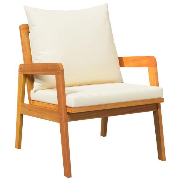 Бистро комплект 3 pcs Кафяво Солидно акациево дърво