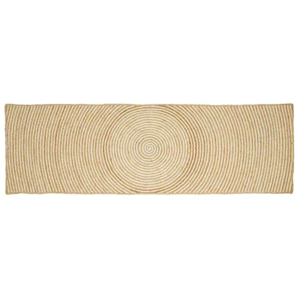 Килим Естествено и бяло 60 x 300 cm юта