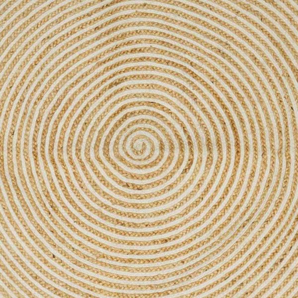 Килим Естествено и бяло 300 x 300 cm юта