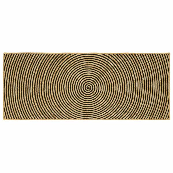 Килим за площ Черно 80 x 200 cm юта