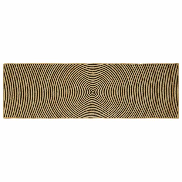 Килим за площ Черно 80 x 250 cm юта