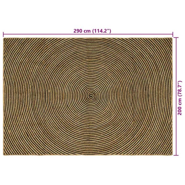 Килим за площ Черно 200 x 290 см юта