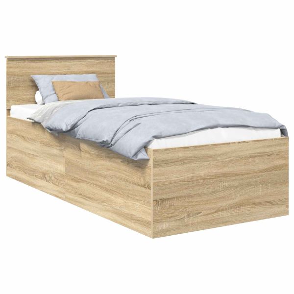Рамка за легло с таблото Сонома дъб 90 x 200 cm Инженерно дърво