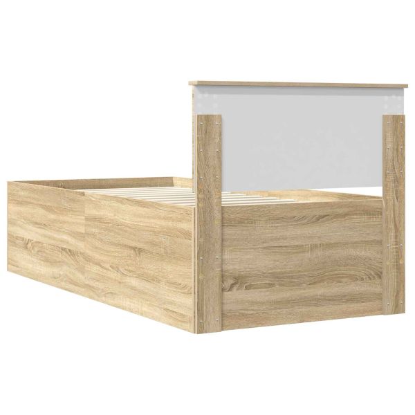 Рамка за легло с таблото Сонома дъб 90 x 200 cm Инженерно дърво