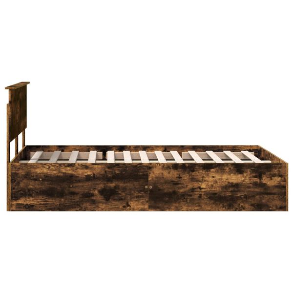 Рамка за легло с таблото Димян дъб 135 x 190 cm Инженерно дърво