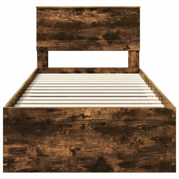 Рамка за легло с таблото Димян дъб 75 x 190 cm Инженерно дърво
