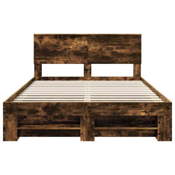 Рамка за легло с таблото Димян дъб 140 x 200 cm Инженерно дърво