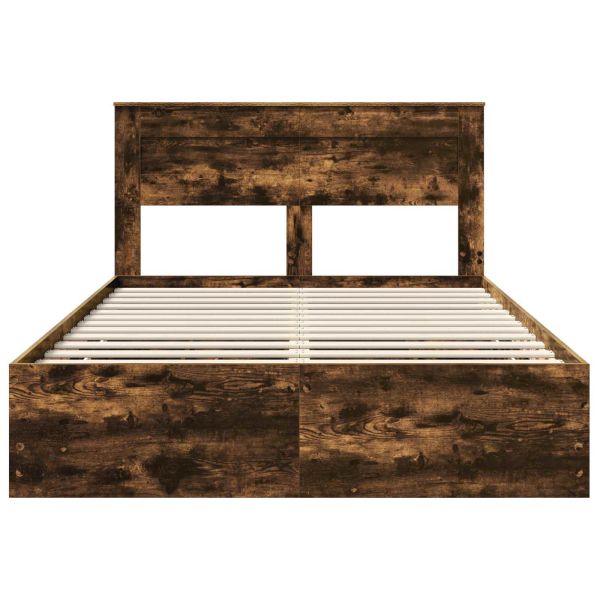 Рамка за легло Димян дъб 140 x 200 cm Инженерна дървесина