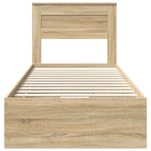 Рамка за легло Сонома дъб 75 x 190 cm Инженерна дървесина