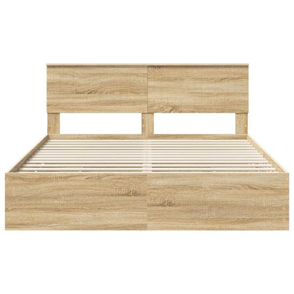 Рамка за легло Сонома дъб 160 x 200 cm Инженерна дървесина
