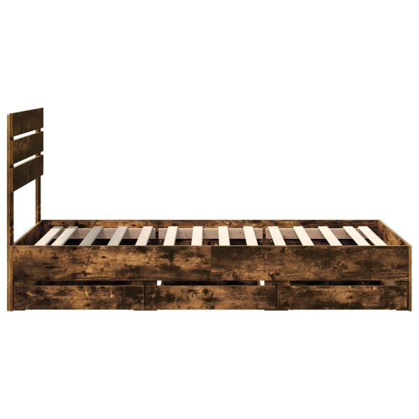 Рамка за легло Димян дъб 90 x 200 cm Инженерна дървесина