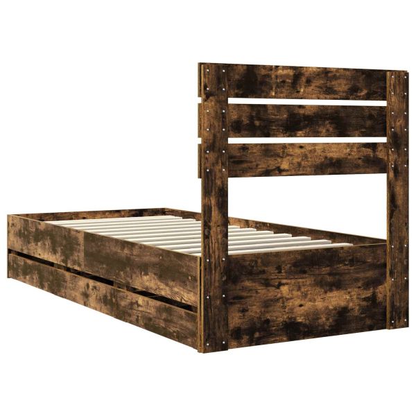 Рамка за легло Димян дъб 90 x 200 cm Инженерна дървесина