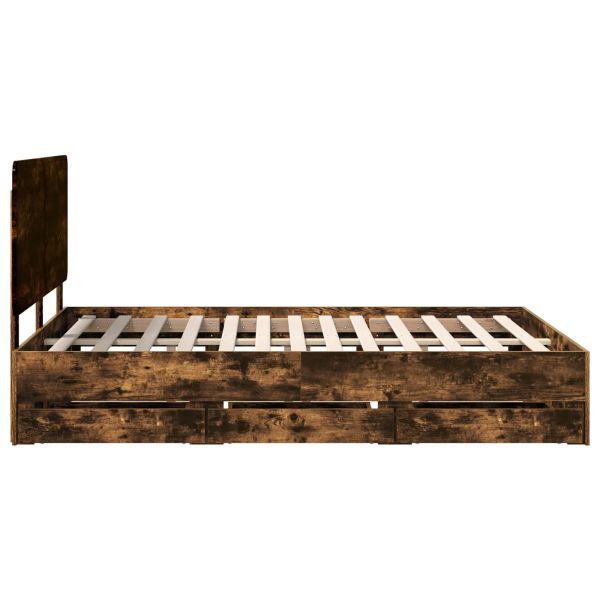 Рамка за легло Димян дъб 150 x 200 cm Инженерна дървесина