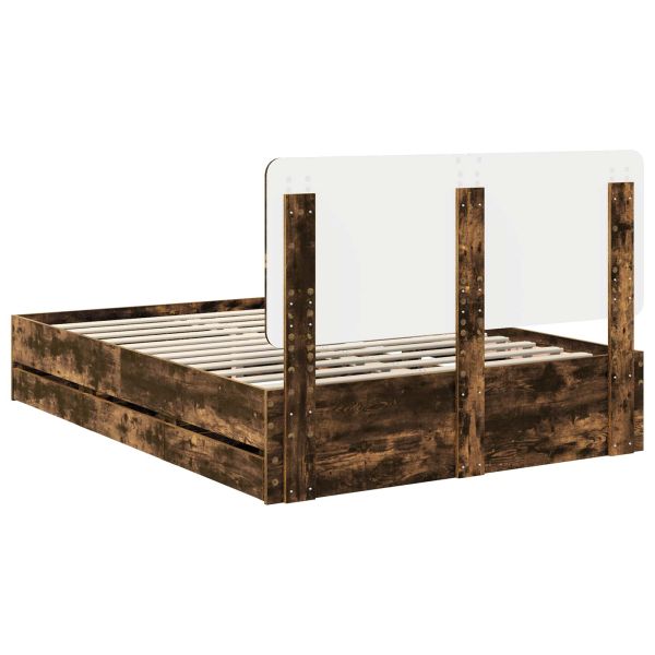 Рамка за легло Димян дъб 150 x 200 cm Инженерна дървесина