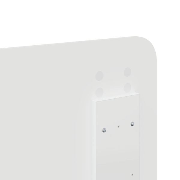 Рамка за легло с чекмедже Бяло 140 x 190 cm Инженерна дървесина